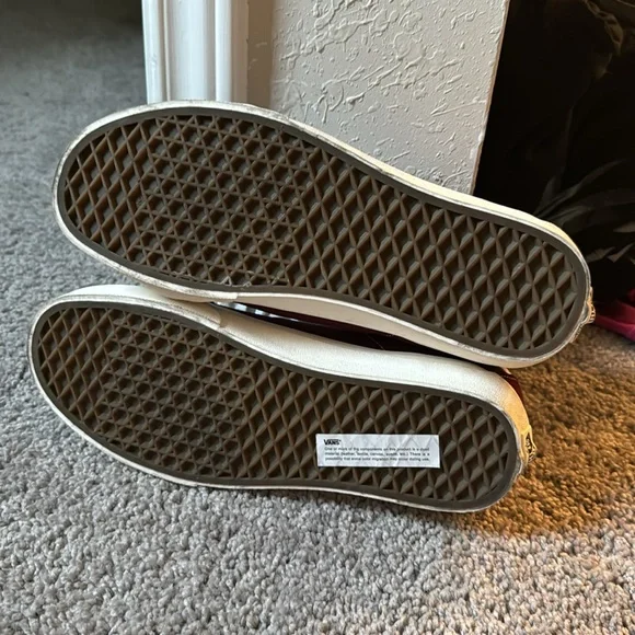 Vans sk8 hi mid burgundy skating shoes sz 8 men’s - Picture 5 of 5